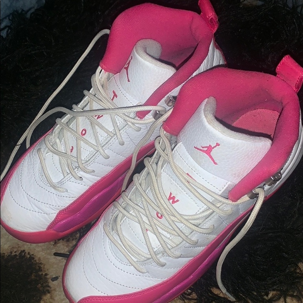Pink and White Jordans